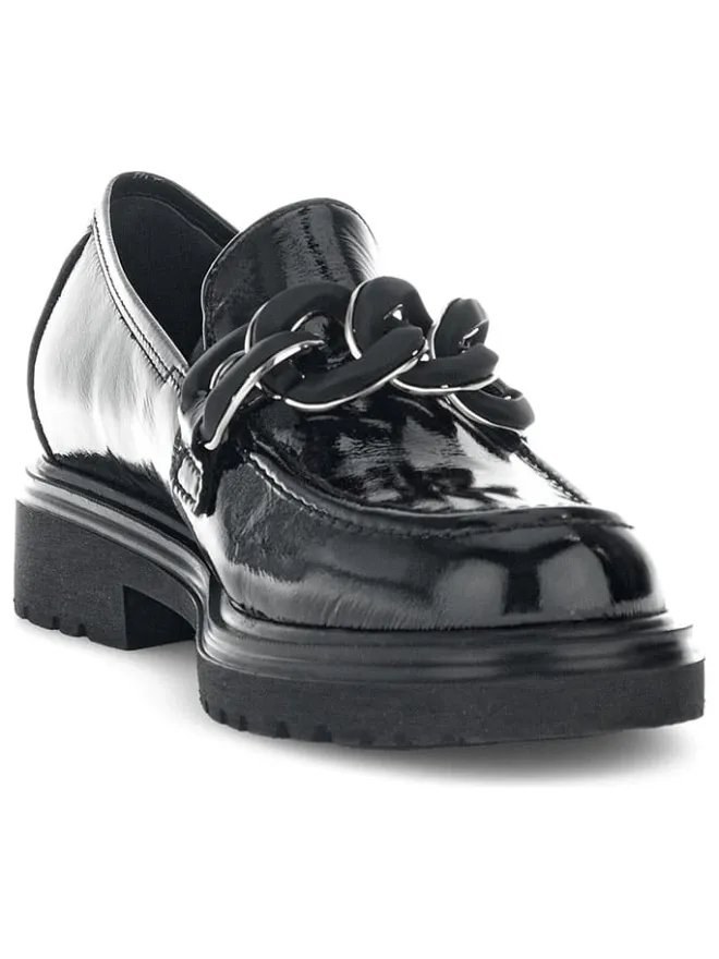 Leder-Mokassins in Schwarz>Gabor Online