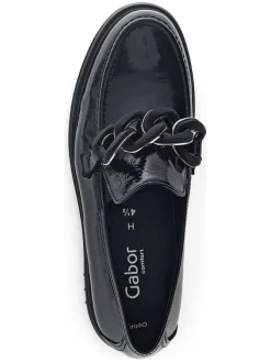 Leder-Mokassins in Schwarz><noscript><img width=