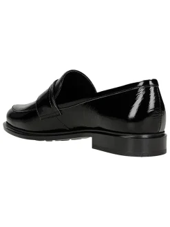 Leder-Mokassins in Schwarz><noscript><img width=