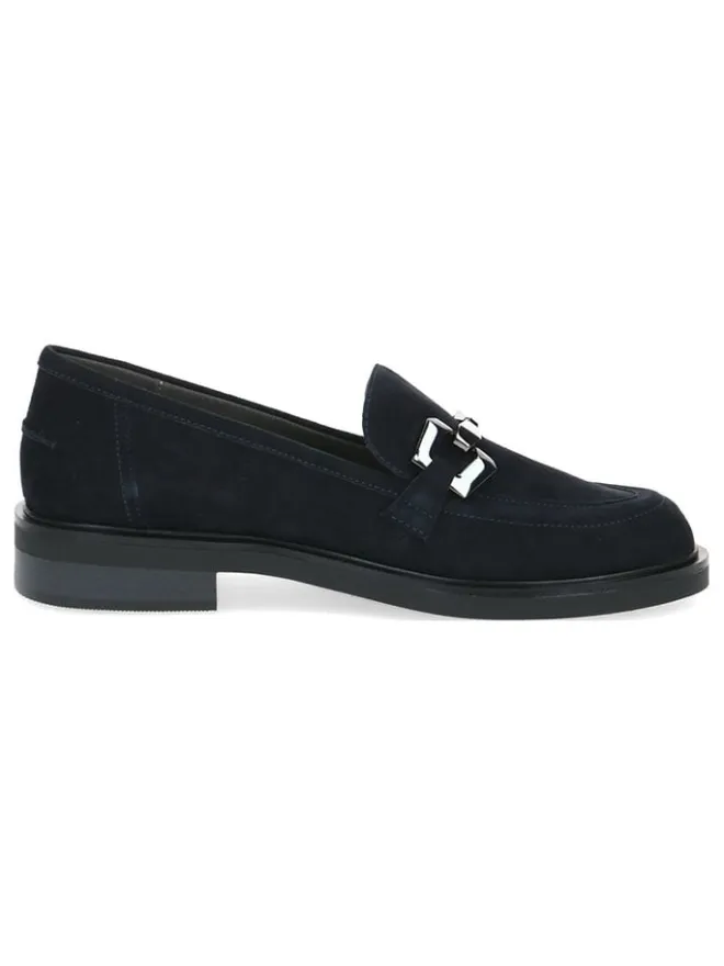 Caprice Halbschuhe^Leder-Mokassins in Schwarz