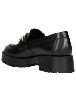 Leder-Mokassins in Schwarz><noscript><img width=