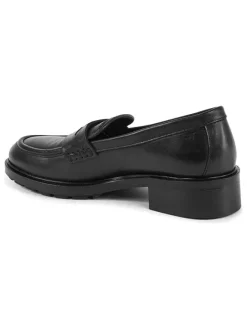 Leder-Mokassins in Schwarz><noscript><img width=