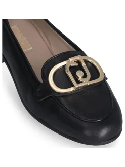 Leder-Mokassins in Schwarz><noscript><img width=
