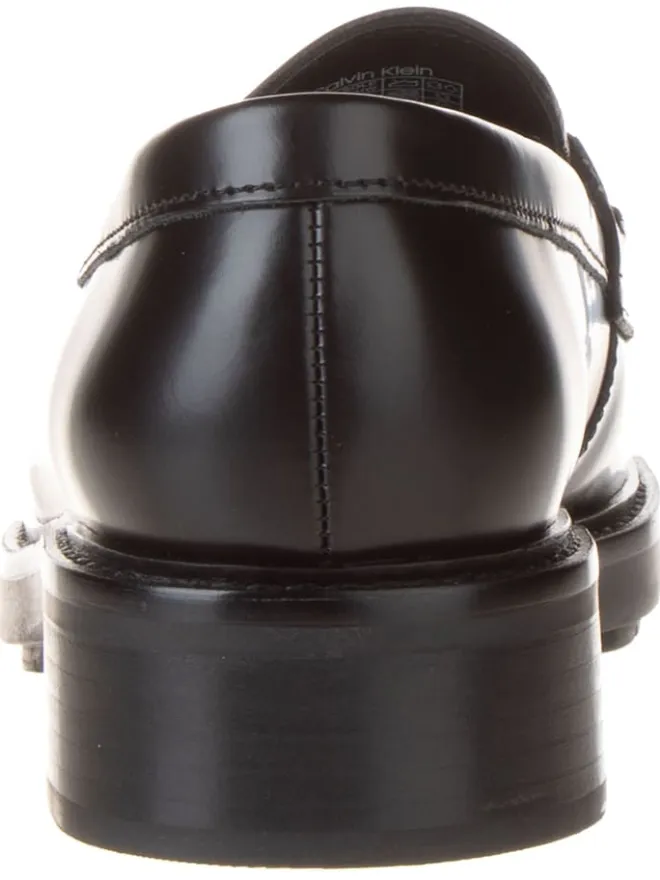 Leder-Mokassins in Schwarz>Calvin Klein Discount
