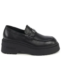 Leder-Mokassins in Schwarz>Tommy Hilfiger Shoes Clearance