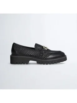 Liu Jo Halbschuhe^Leder-Mokassins in Schwarz