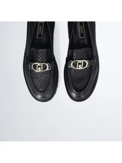Liu Jo Halbschuhe^Leder-Mokassins in Schwarz