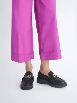 Liu Jo Halbschuhe^Leder-Mokassins in Schwarz