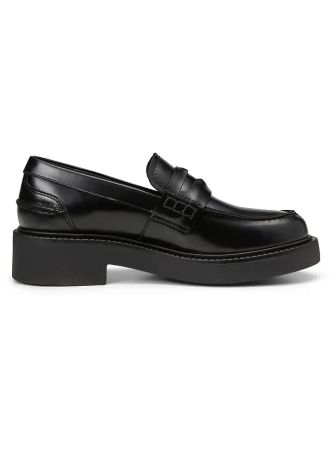Marc O'Polo Shoes Halbschuhe^Leder-Mokassins in Schwarz