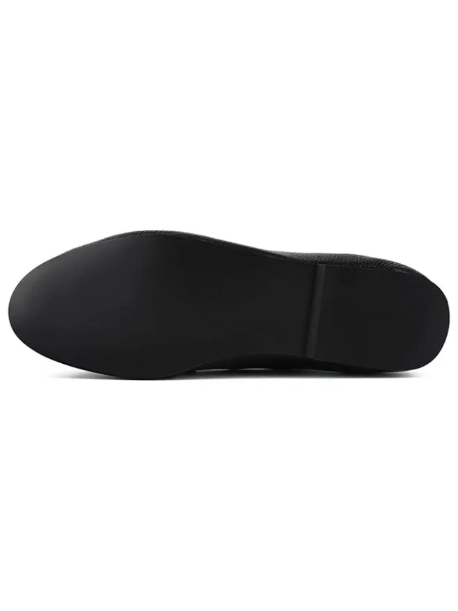 Leder-Mokassins in Schwarz>loft37 Discount