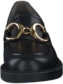 Leder-Mokassins in Schwarz><noscript><img width=