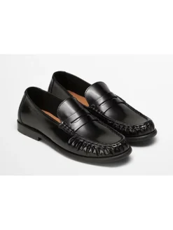 Marc O'Polo Shoes Halbschuhe^Leder-Mokassins in Schwarz