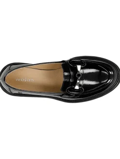 Leder-Mokassins in Schwarz><noscript><img width=