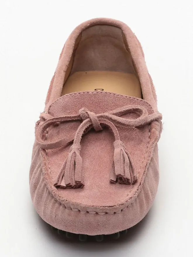 Leder-Mokassins "January" in Rosa>CHARLES & SMITH
