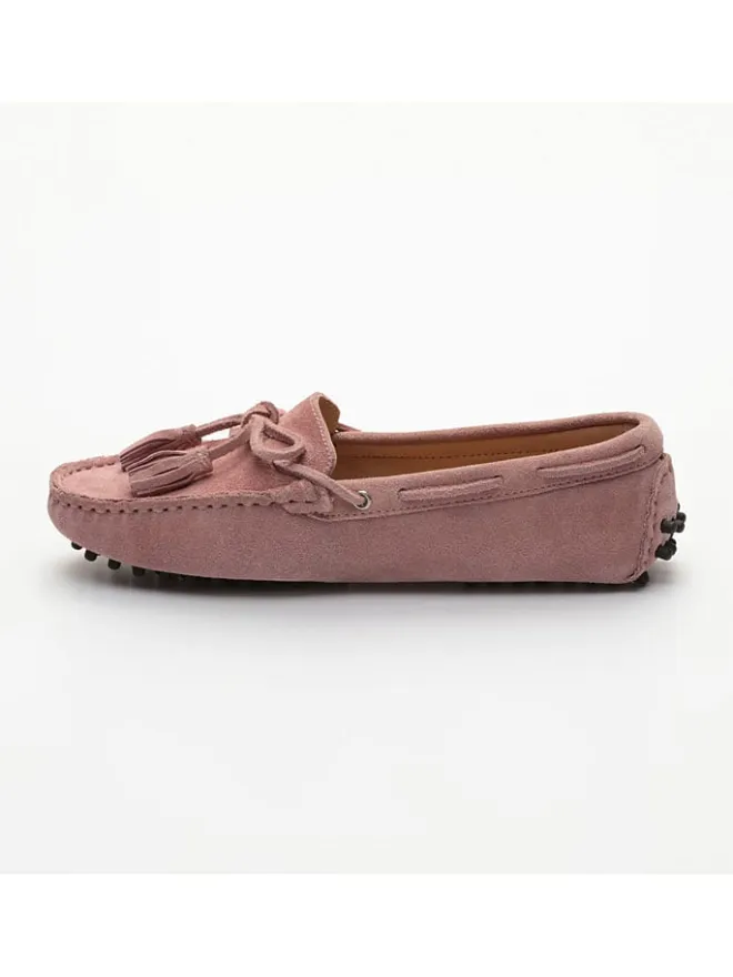 Leder-Mokassins "January" in Rosa>CHARLES & SMITH