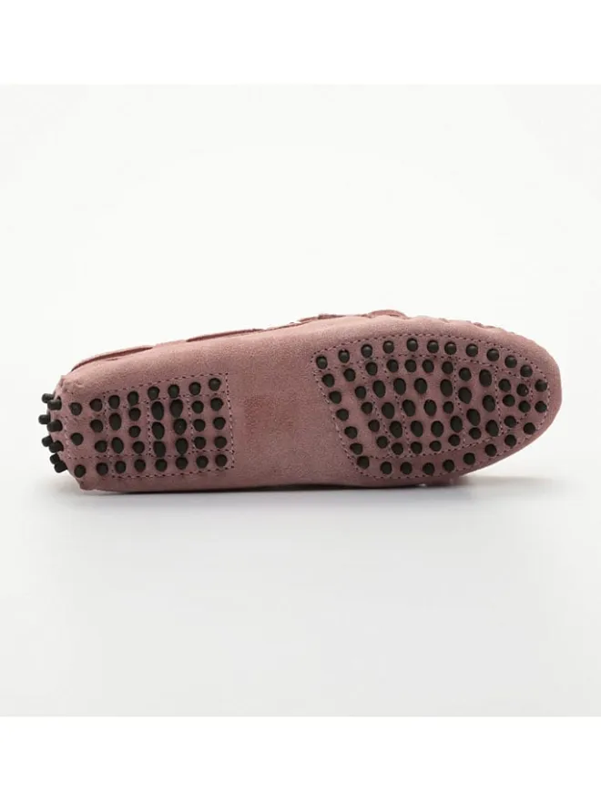 Leder-Mokassins "January" in Rosa>CHARLES & SMITH