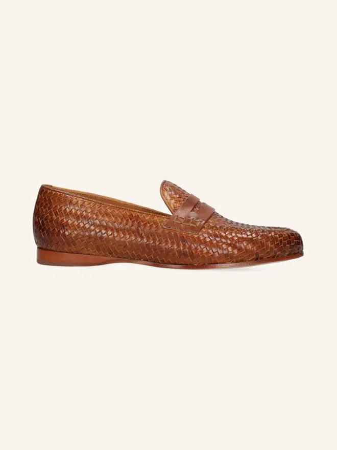 MELVIN & HAMILTON Halbschuhe^Leder-Mokassins "Julietta 7" in Hellbraun