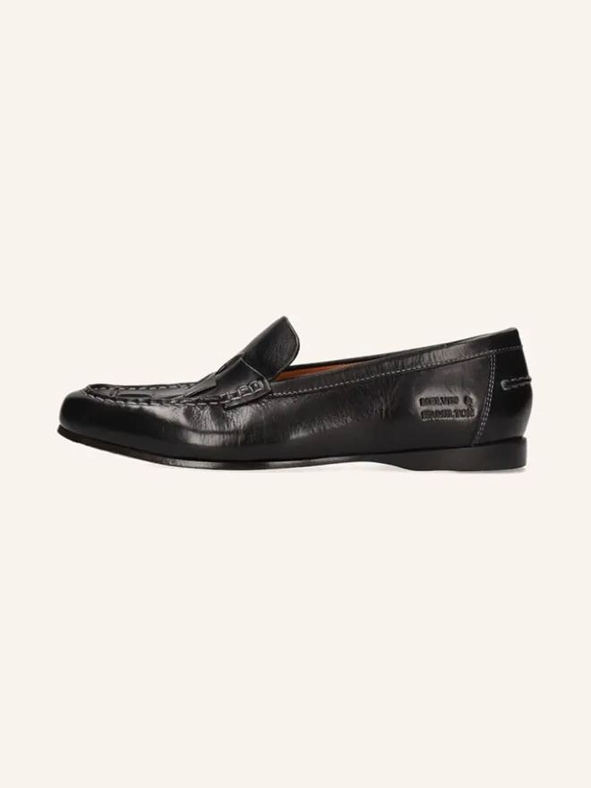 MELVIN & HAMILTON Halbschuhe^Leder-Mokassins "Julietta 4" in Schwarz