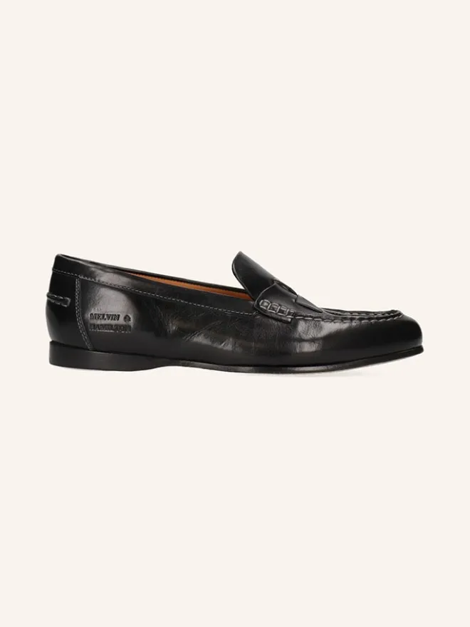 MELVIN & HAMILTON Halbschuhe^Leder-Mokassins "Julietta 4" in Schwarz