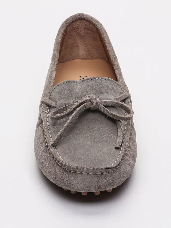 Leder-Mokassins "Newton" in Grau>CHARLES & SMITH New