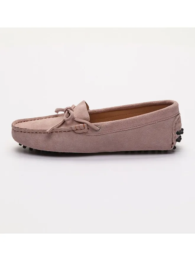 CHARLES & SMITH Halbschuhe^Leder-Mokassins "Newton" in Rosa