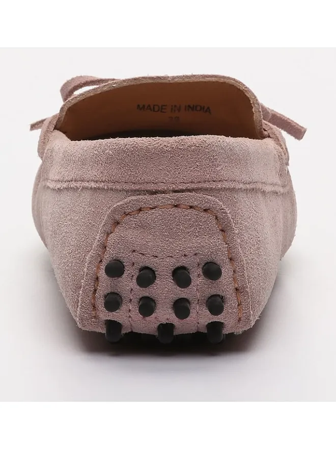 CHARLES & SMITH Halbschuhe^Leder-Mokassins "Newton" in Rosa