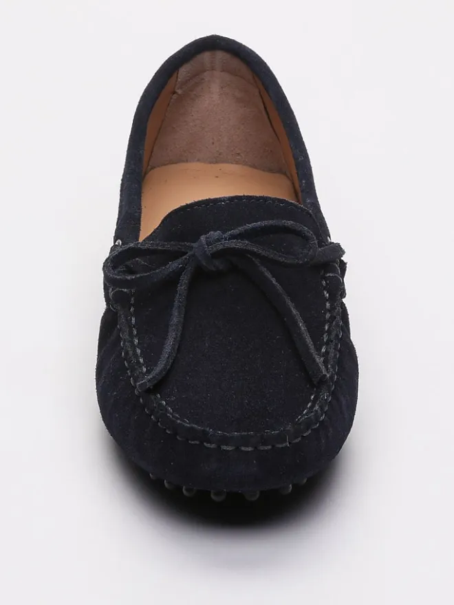 CHARLES & SMITH Halbschuhe^Leder-Mokassins "Newton" in Dunkelblau