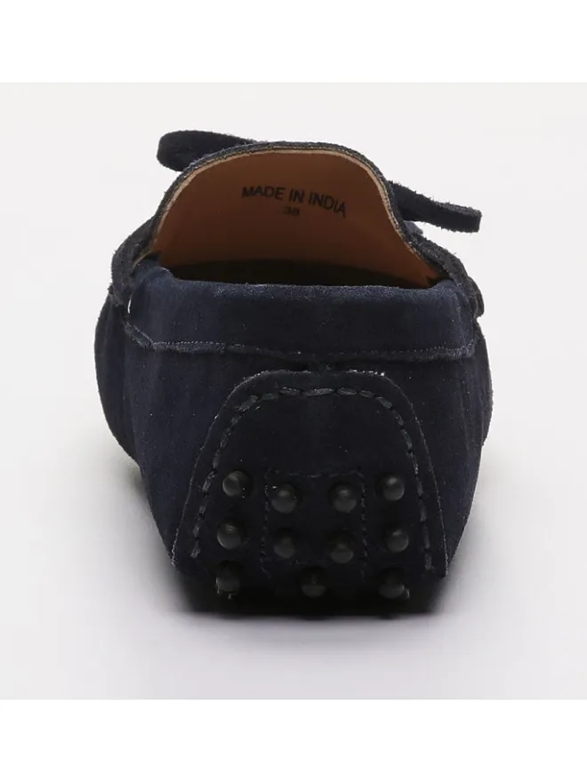 CHARLES & SMITH Halbschuhe^Leder-Mokassins "Newton" in Dunkelblau