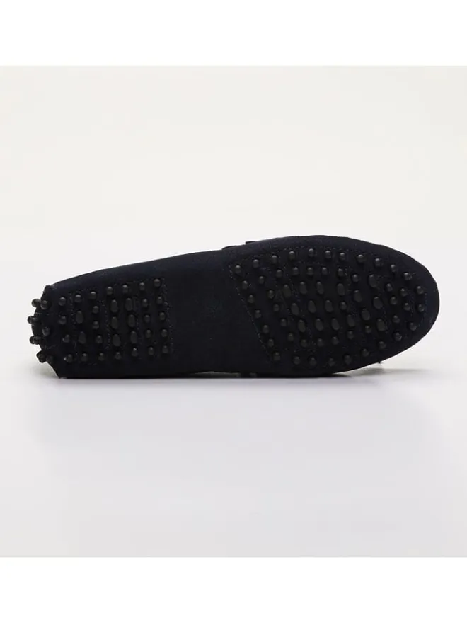 CHARLES & SMITH Halbschuhe^Leder-Mokassins "Newton" in Dunkelblau