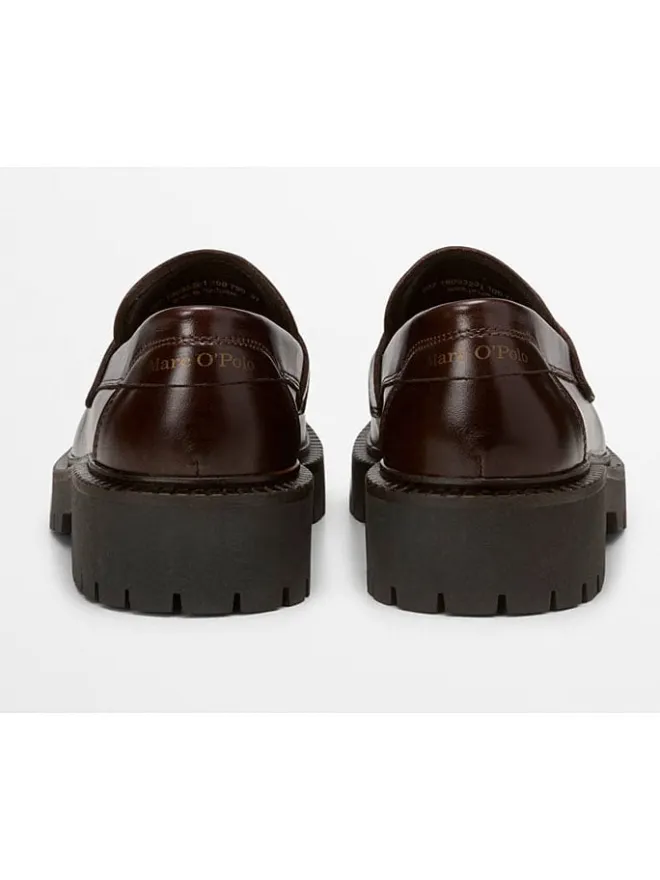 Leder-Mokassins "Phia" in Braun>Marc O'Polo Shoes Best