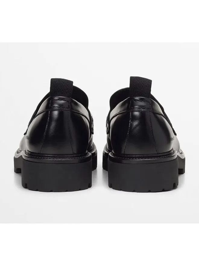 Marc O'Polo Shoes Halbschuhe^Leder-Mokassins "Phil" in Schwarz