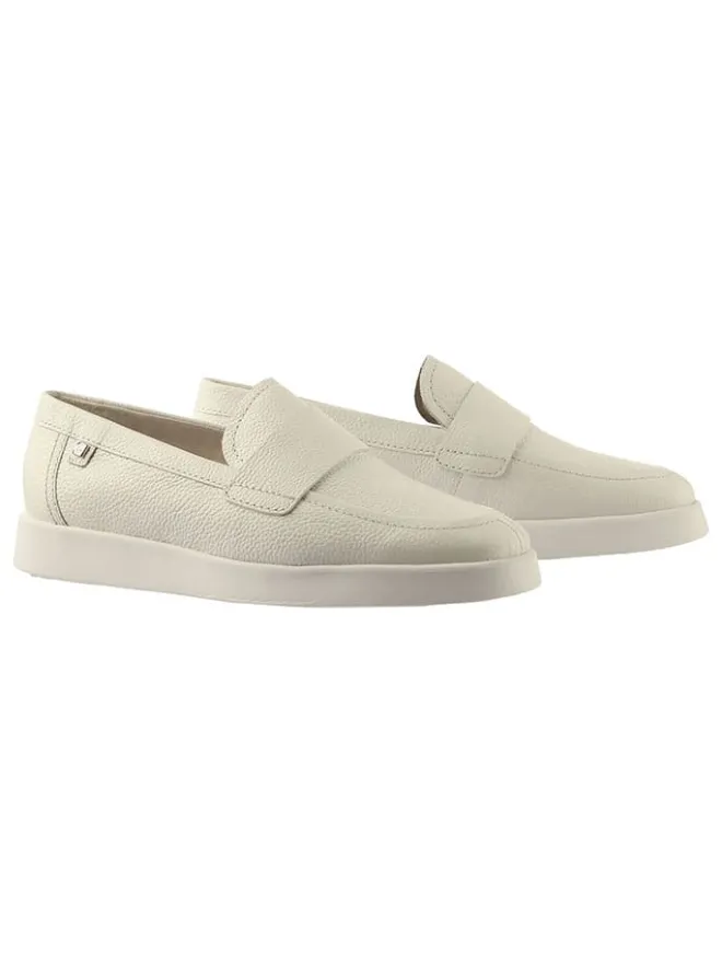 Högl Halbschuhe^Leder-Mokassins "Ryan" in Creme