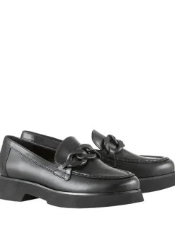 Högl Halbschuhe^Leder-Mokassins "Stacy" in Schwarz