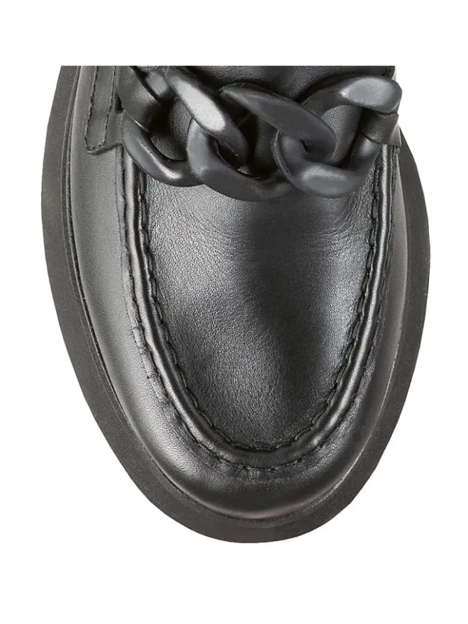 Högl Halbschuhe^Leder-Mokassins "Stacy" in Schwarz