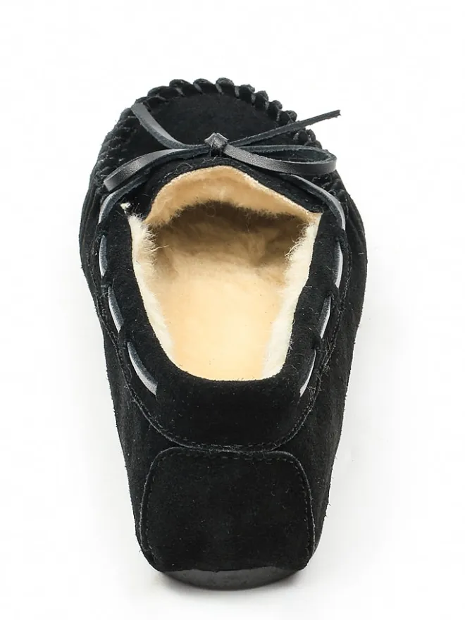 Leder-Mokassins "Tauriel" in Schwarz>NICEBAY Outlet