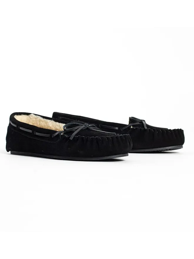 Leder-Mokassins "Tauriel" in Schwarz>NICEBAY Outlet