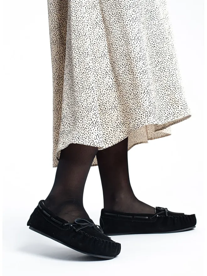 Leder-Mokassins "Tauriel" in Schwarz>NICEBAY Outlet