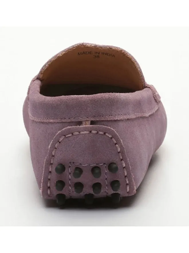Leder-Mokassins "Thandie" in Rosa>CHARLES & SMITH