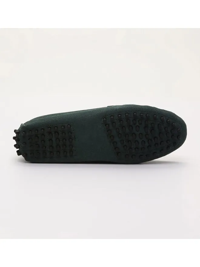 Leder-Mokassins "Thandie" in Grün>CHARLES & SMITH Discount