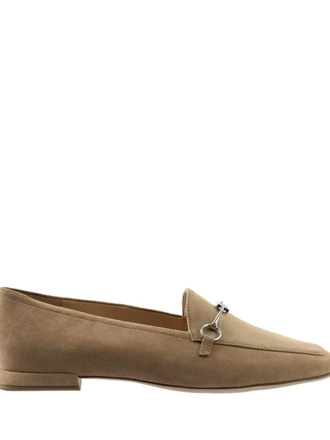 Högl Halbschuhe^Leder-Mokassins "Vera" in Taupe