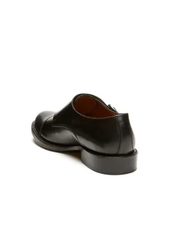Leder-Monkstraps in Schwarz><noscript><img width=