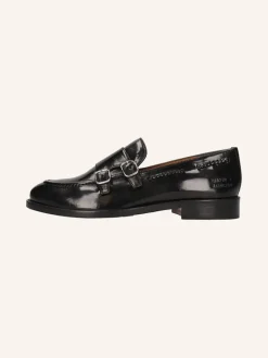 MELVIN & HAMILTON Halbschuhe^Leder-Monkstraps "Regine 22" in Schwarz
