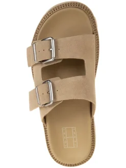 Tommy Hilfiger Clogs & Pantoletten^Leder-Pantoletten in Beige