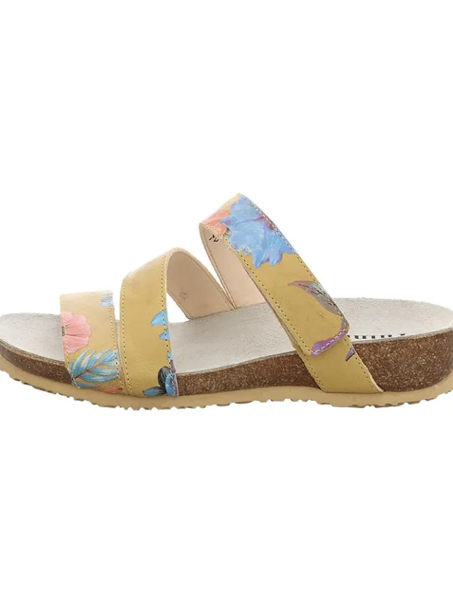 Leder-Pantoletten in Beige>Think! Clearance