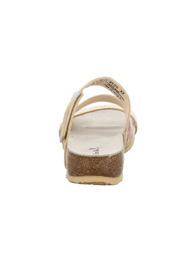 Leder-Pantoletten in Beige>Think! Clearance