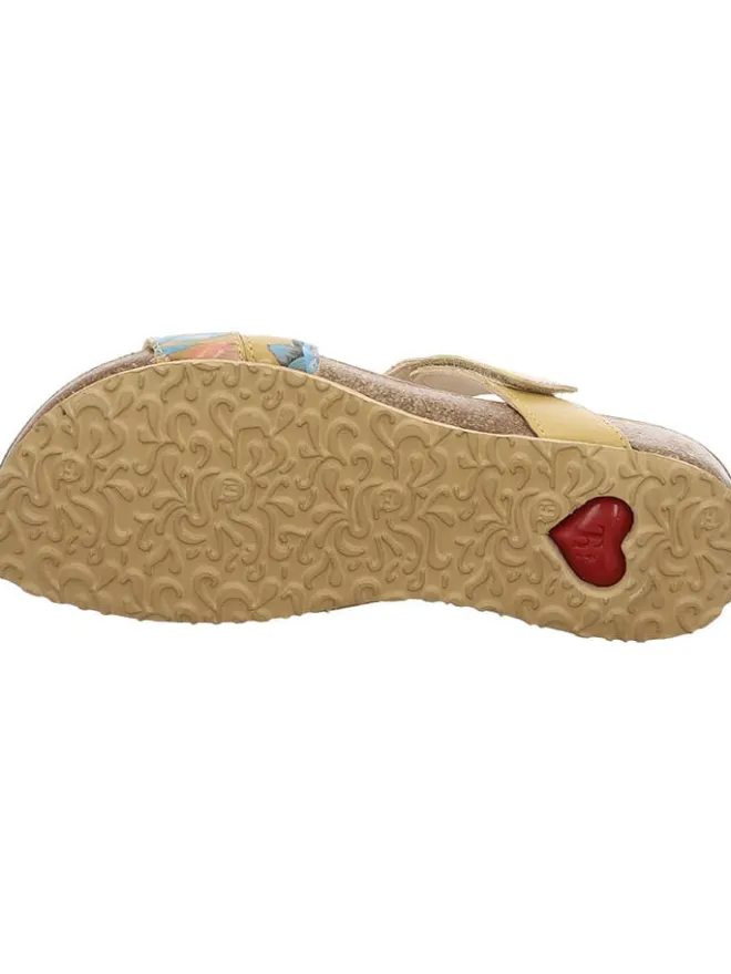 Leder-Pantoletten in Beige>Think! Clearance