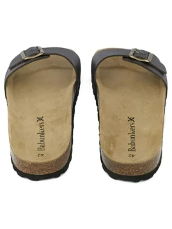 BABUNKERS Family Hausschuhe|Sandalen & Pantoletten^Leder-Pantoletten in Braun