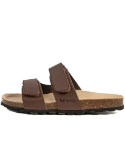 Leder-Pantoletten in Braun>billowy Hot