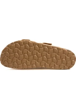 Leder-Pantoletten in Braun><noscript><img width=
