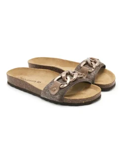 BABUNKERS Family Clogs & Pantoletten^Leder-Pantoletten in Braun
